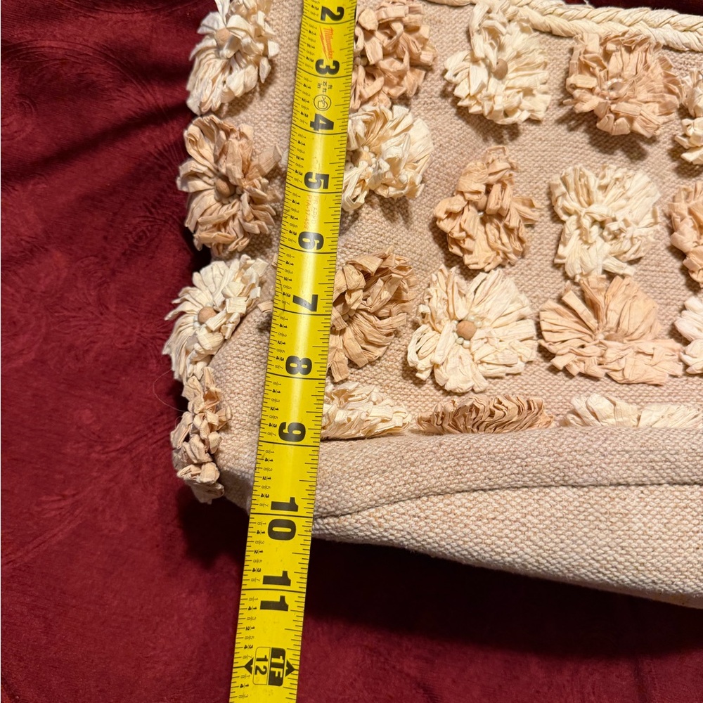 Floral Beige Tote Bag - Picture 6 of 6